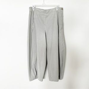 Oska gray wide leg pants lyocell blend lagenlook size 3 / Large
